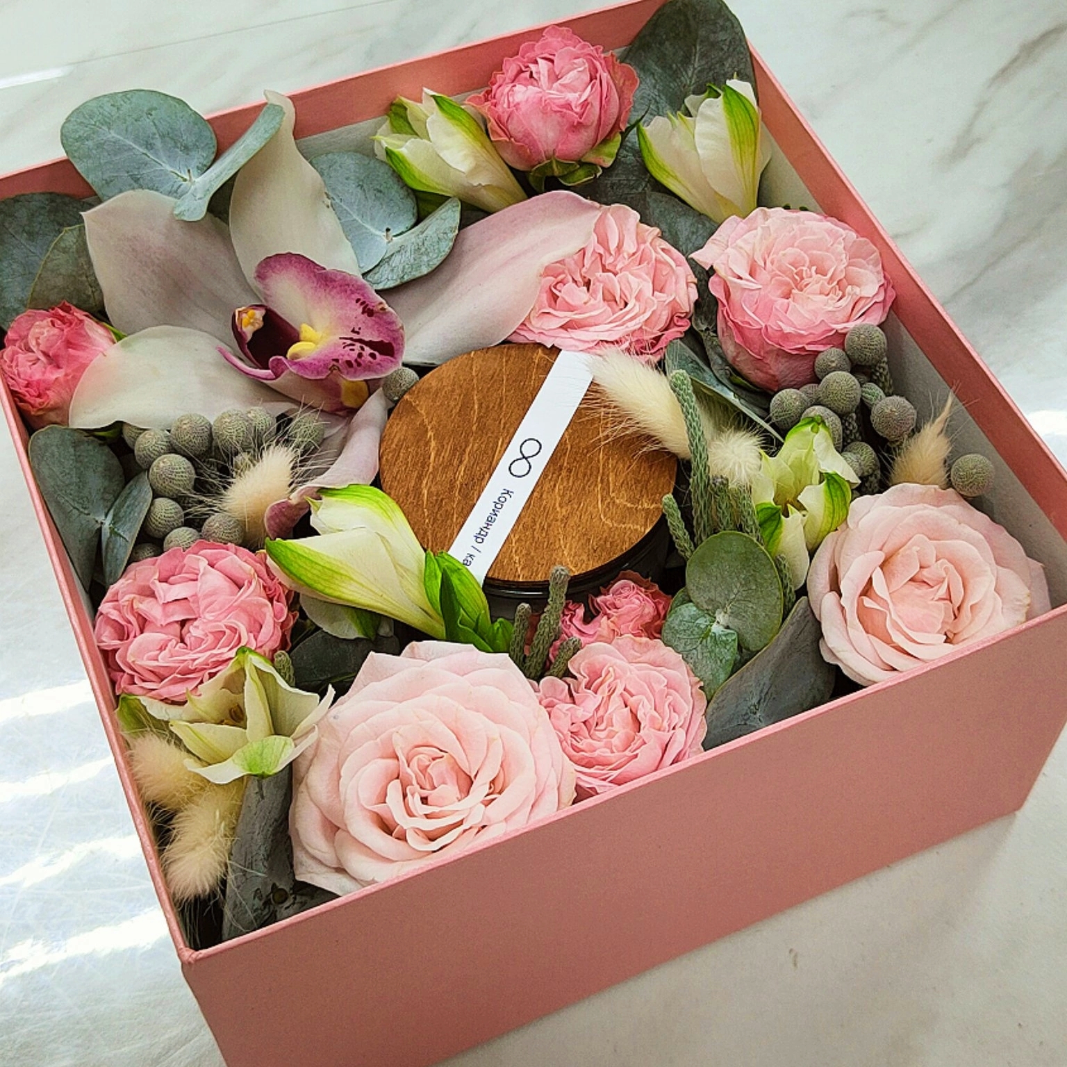 Аромо-подарок с цветами